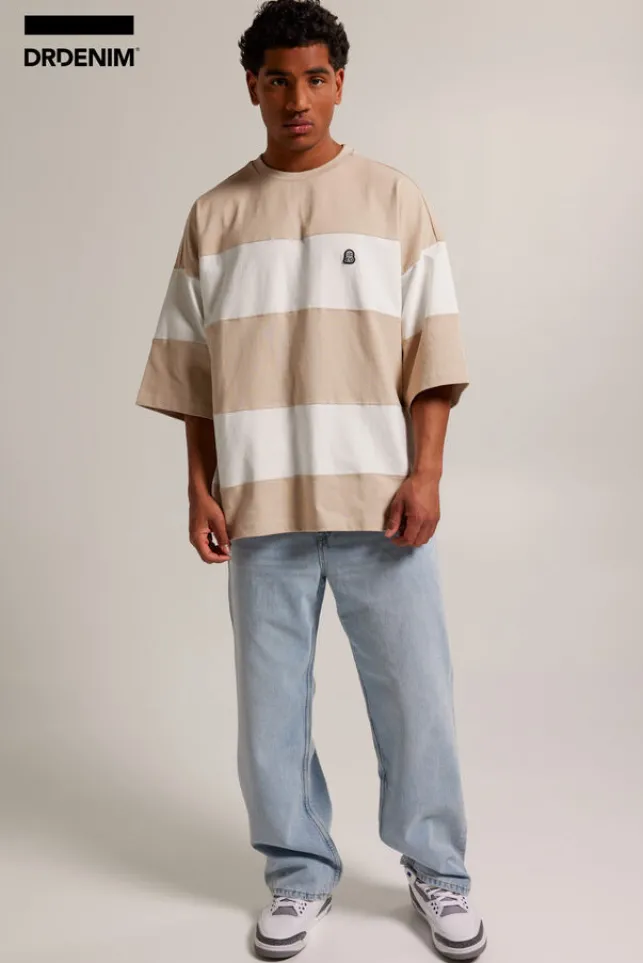 Discount Dr.Denim Dr. Denim Curtis tee T-shirt Taupe