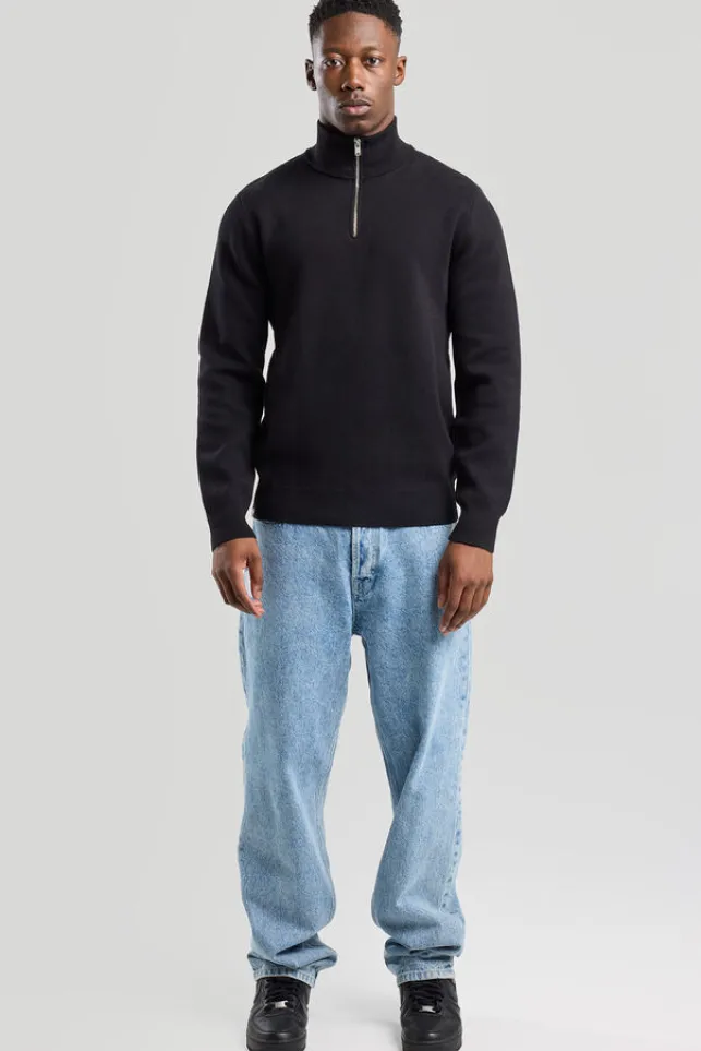 Outlet AmericaToday Halfzip trui Konrad Black
