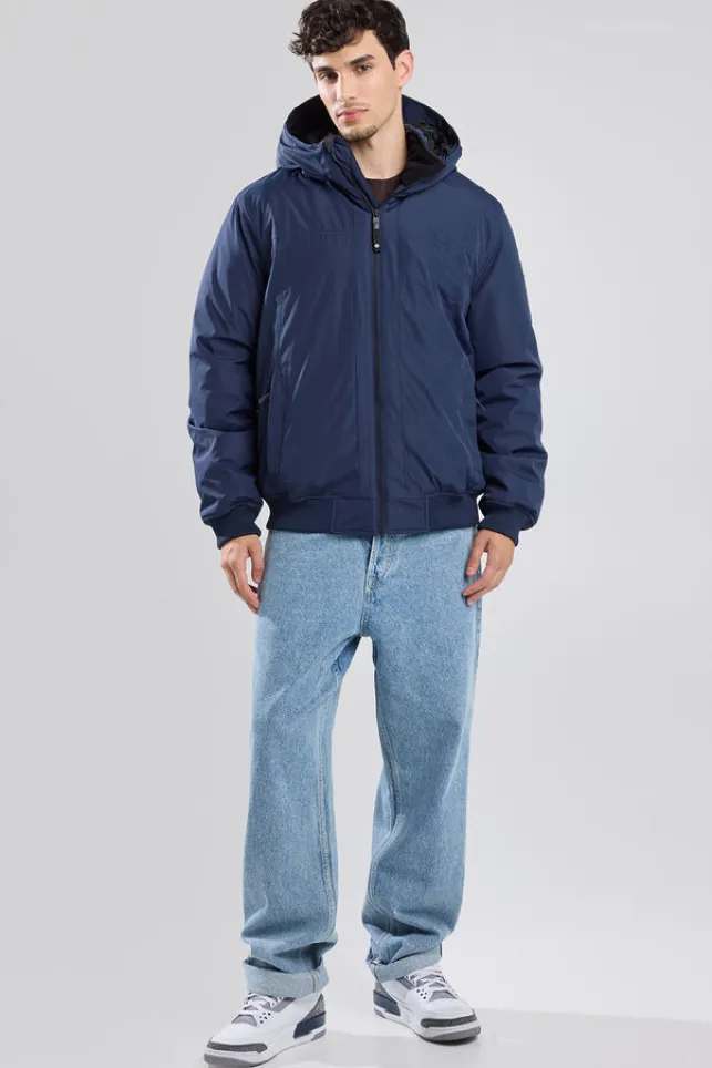 Store AmericaToday Hooded bomber jacket Justin Darkblue