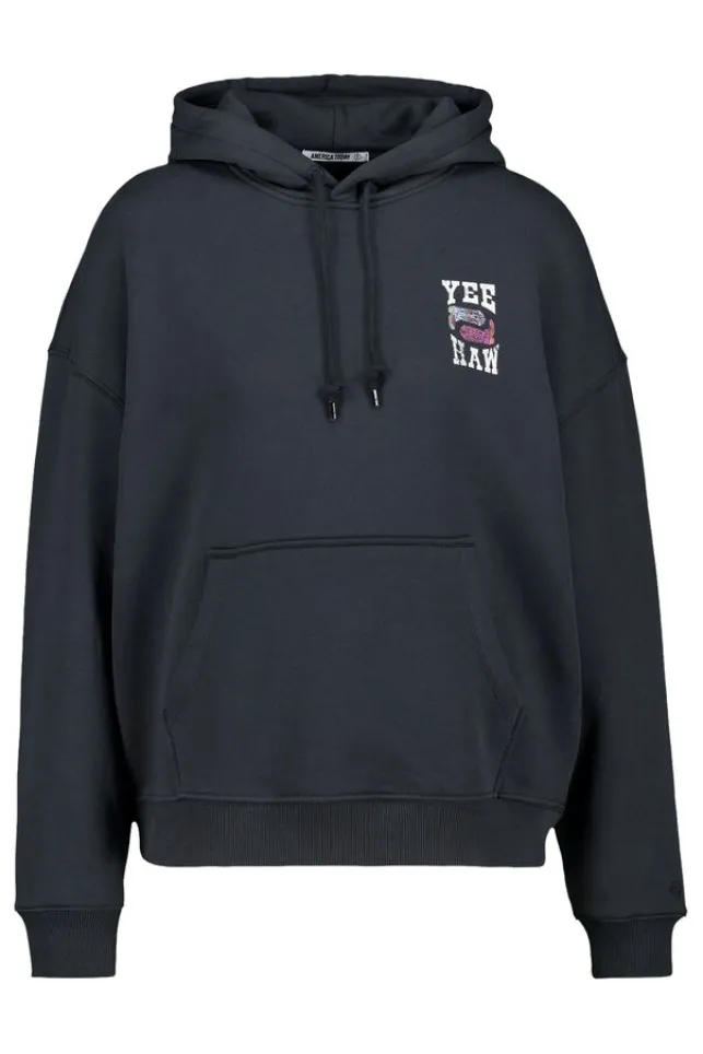 New AmericaToday Hoodie Senvie Washedblack