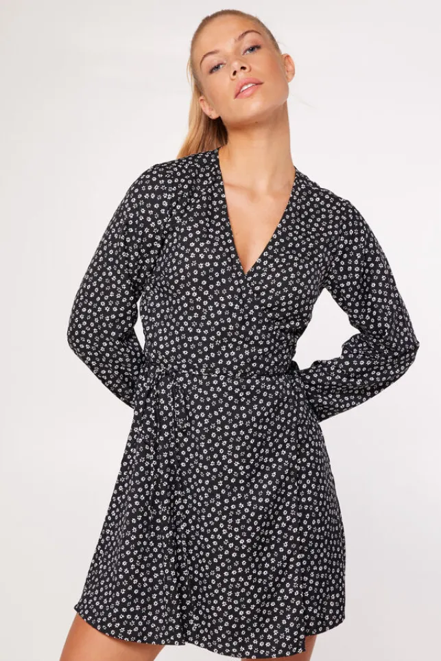 Best AmericaToday Jurk Dove flowerblack