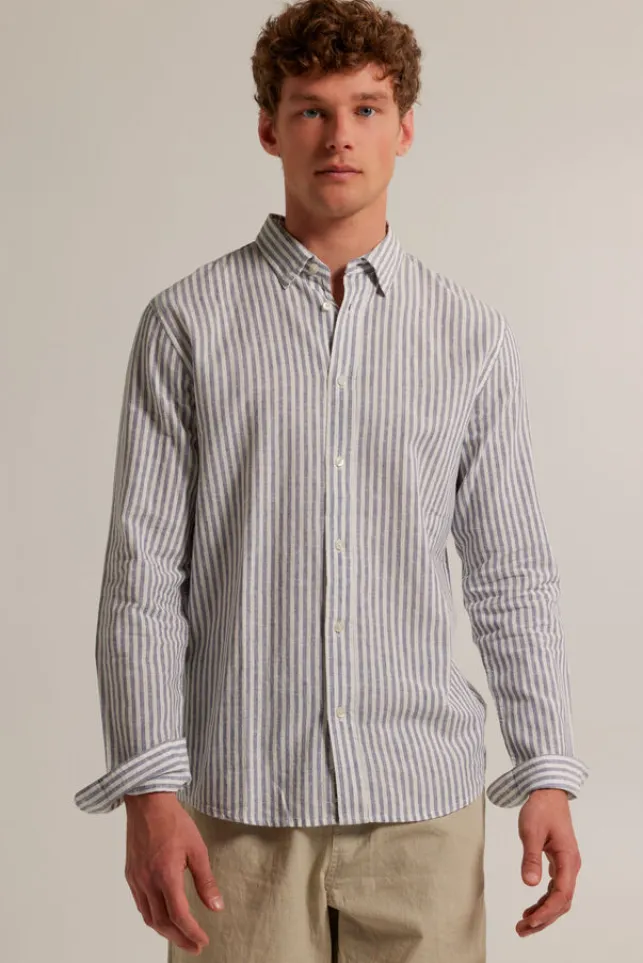 Shop AmericaToday Overhemd Hollis Vintageblue