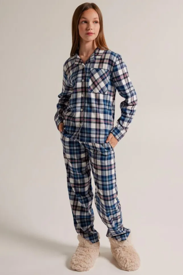 Online AmericaToday Pyjama Labello JR Shirt Blue/white