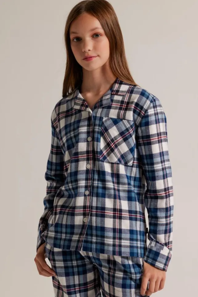 Online AmericaToday Pyjama Labello JR Shirt Blue/white