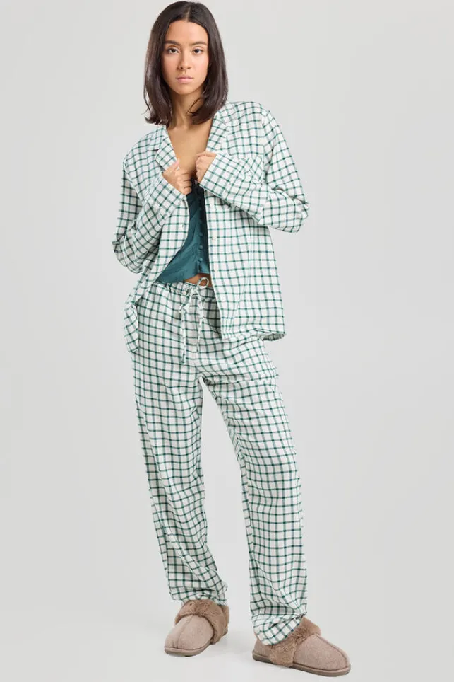 Shop AmericaToday Pyjamabroek Labello White/green