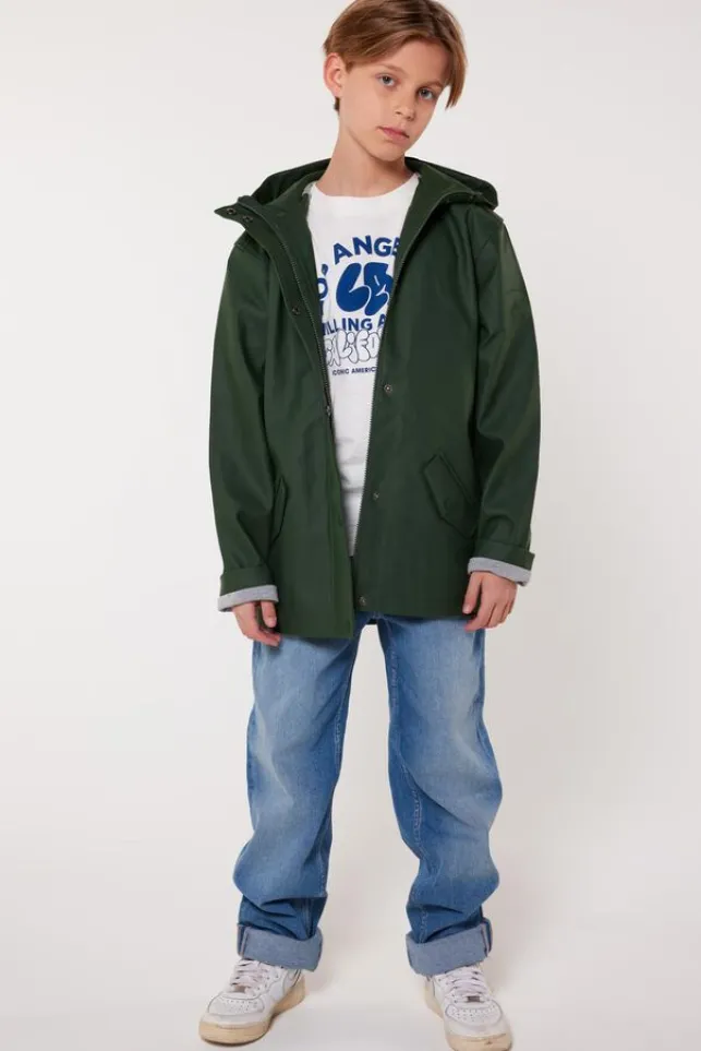 Outlet AmericaToday Regenjas Janice JR kort Leaf