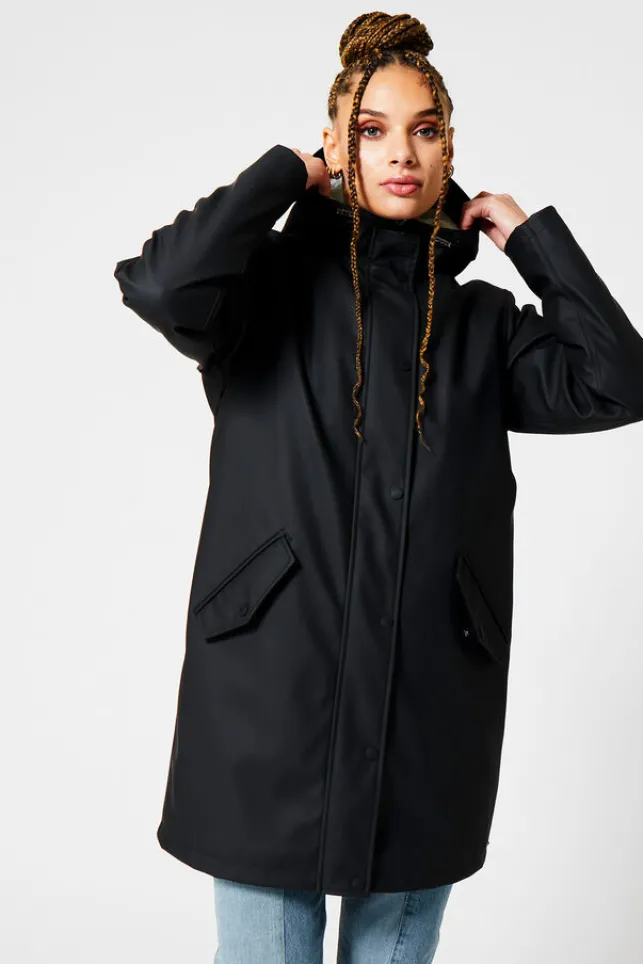 Online AmericaToday Regenjas Janice Teddy Black