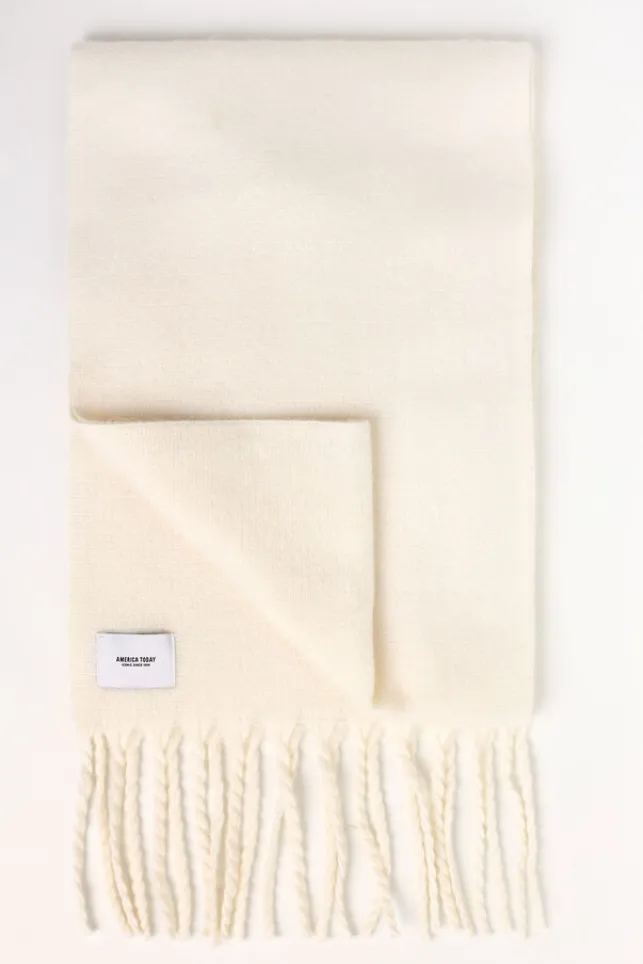 Sale AmericaToday Sjaal april Offwhite