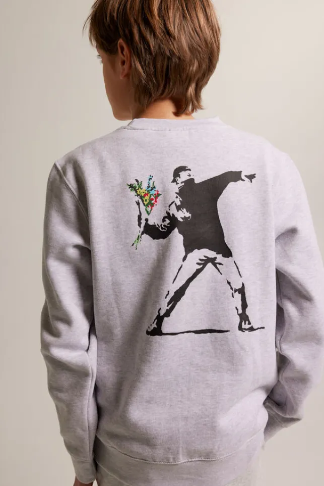 Store AmericaToday Sweater Santos JR lightgreymelange