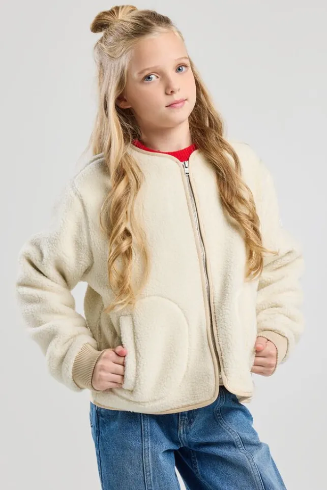 New AmericaToday Teddy Fleece Jada jr Cream