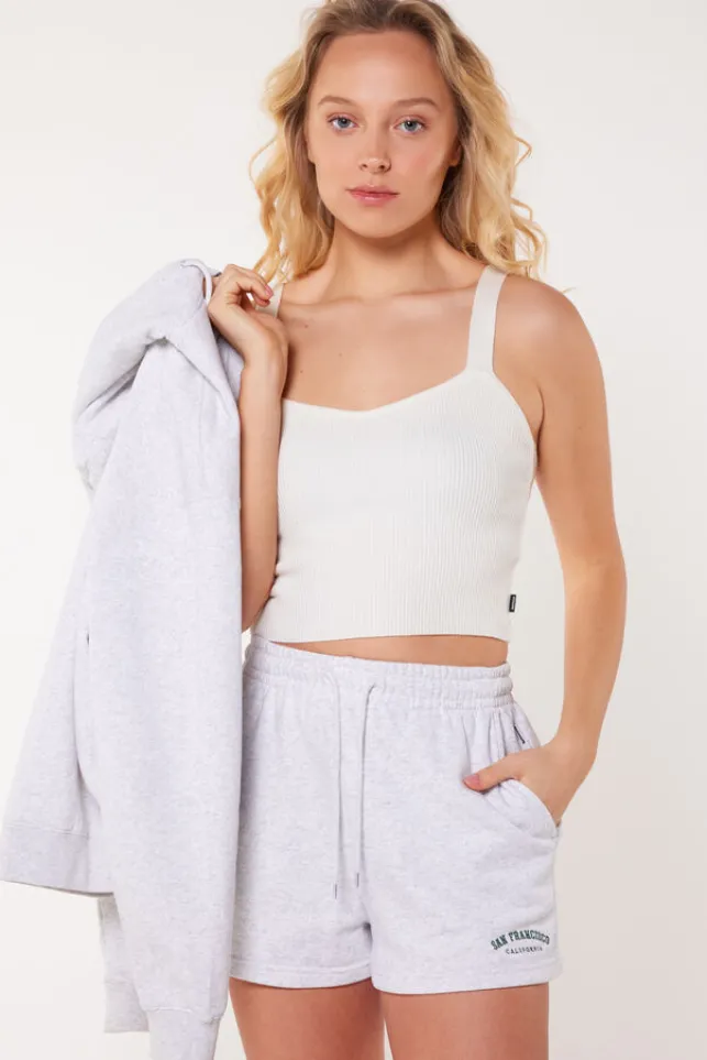 Cheap AmericaToday Top Gray Offwhite
